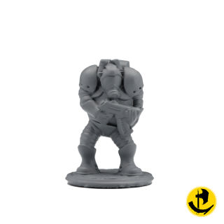 Space soldier with lasergun (mini)